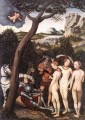 Le jugement de Paris 1528 Lucas Cranach l’Ancien
